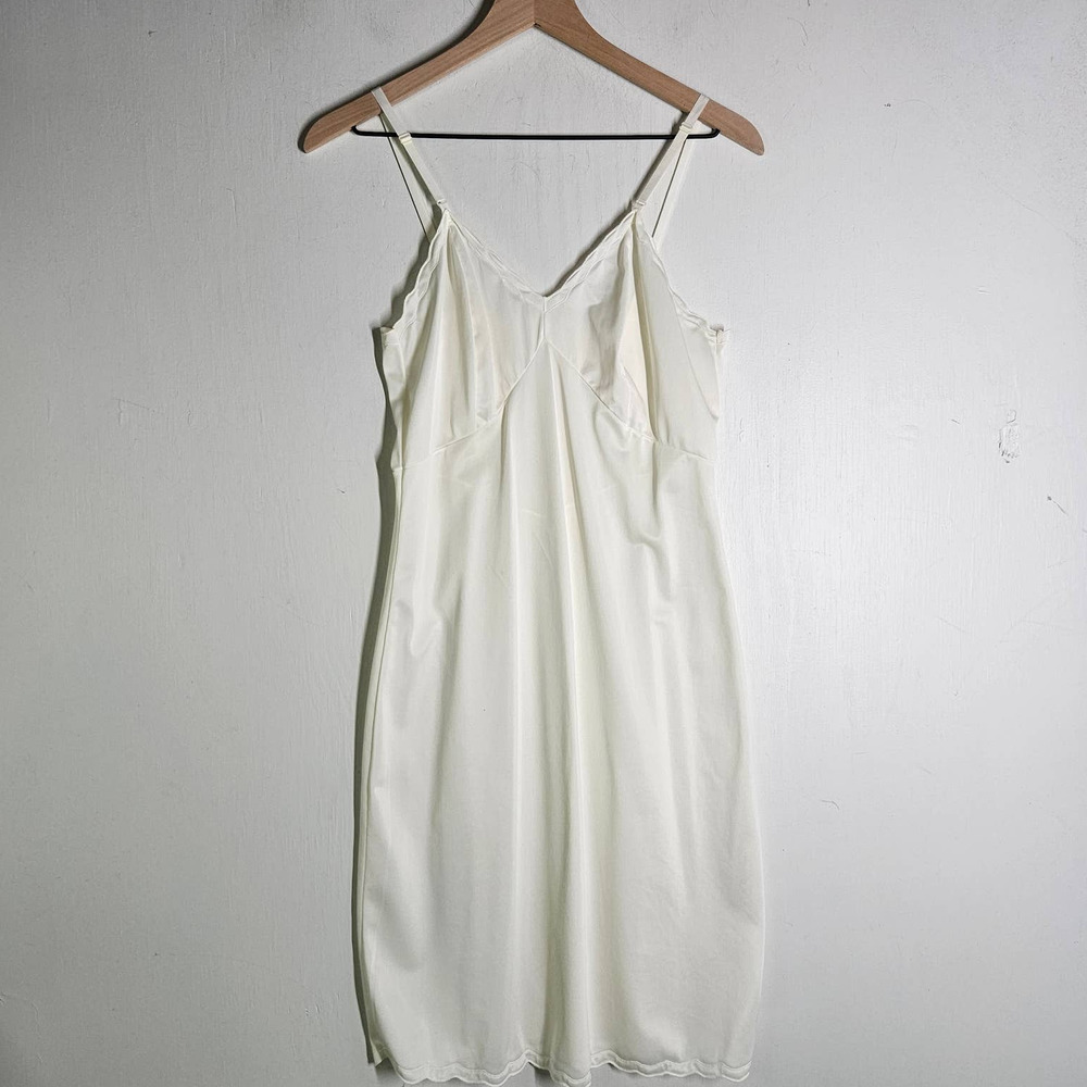 Vintage Gaymode Unclingable Full Slip 36 Reg White Penneys - Picture 3 of 11